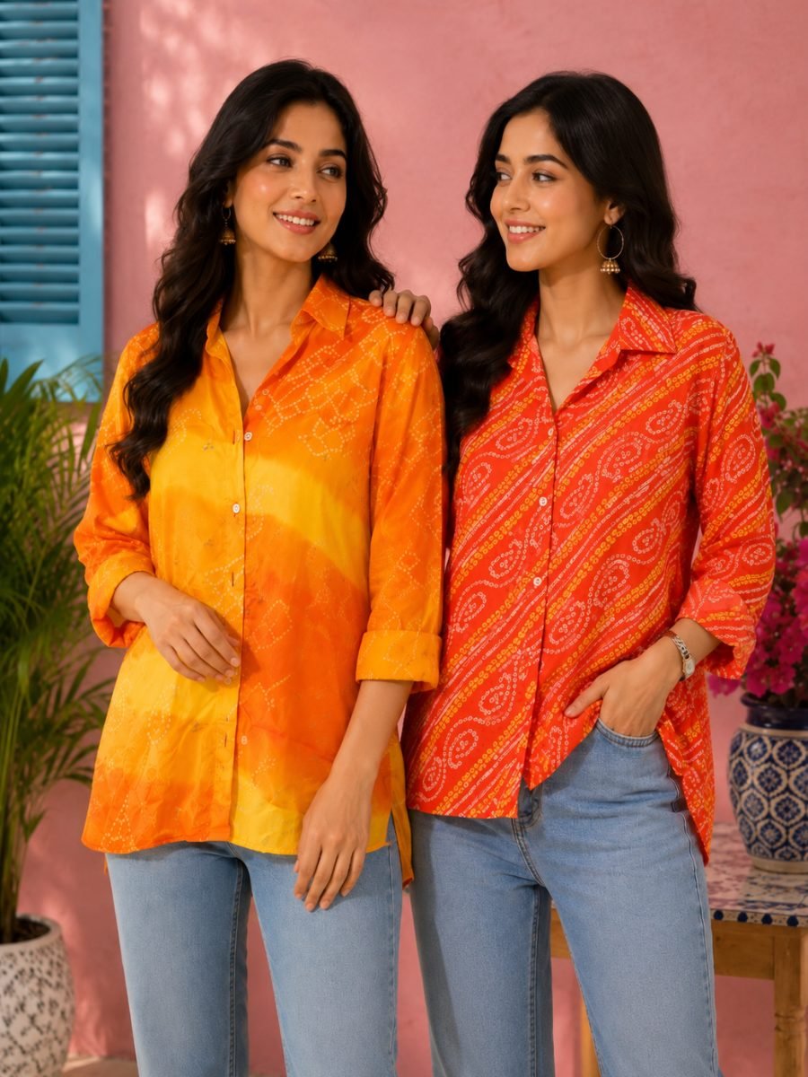 Women's Georgette Shirt Combo Pack of 2