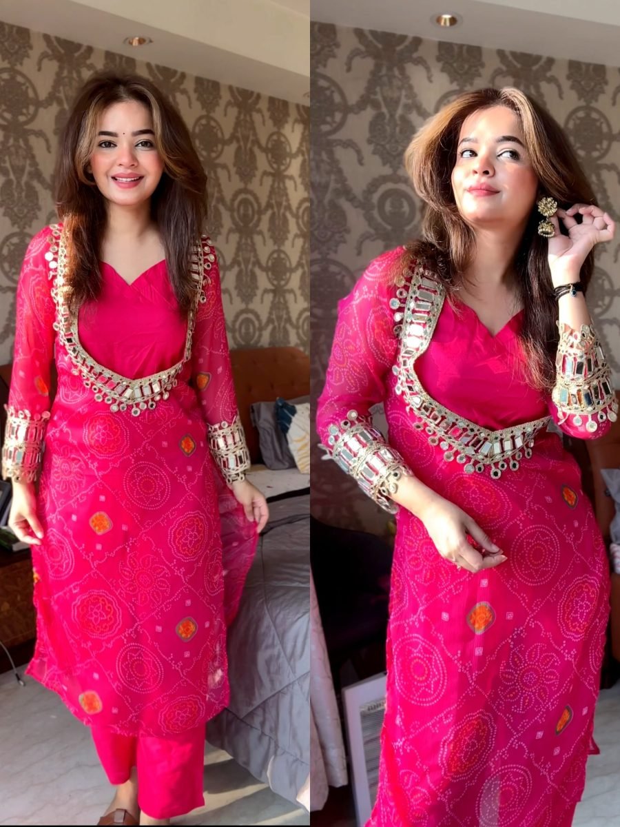 3 Piece Bustier Chiffon Set