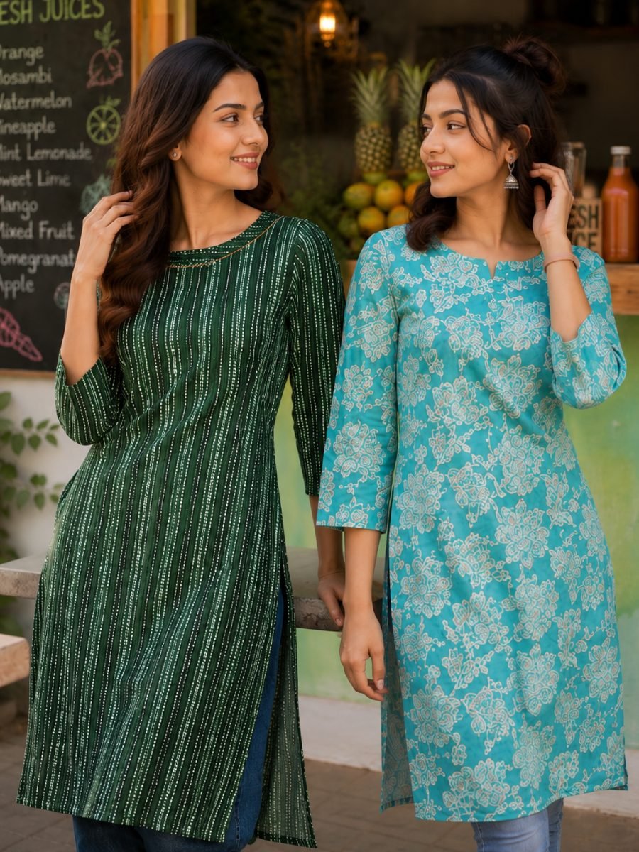 Women's Premium Cotton Kurti Combo