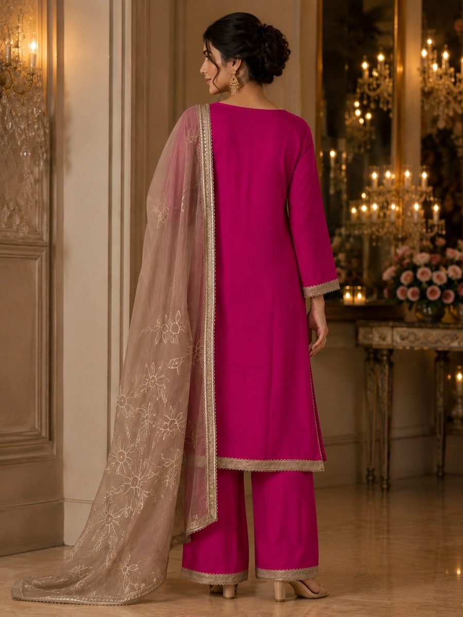 Rani Mehr Russian Silk 3-Piece Suit Set