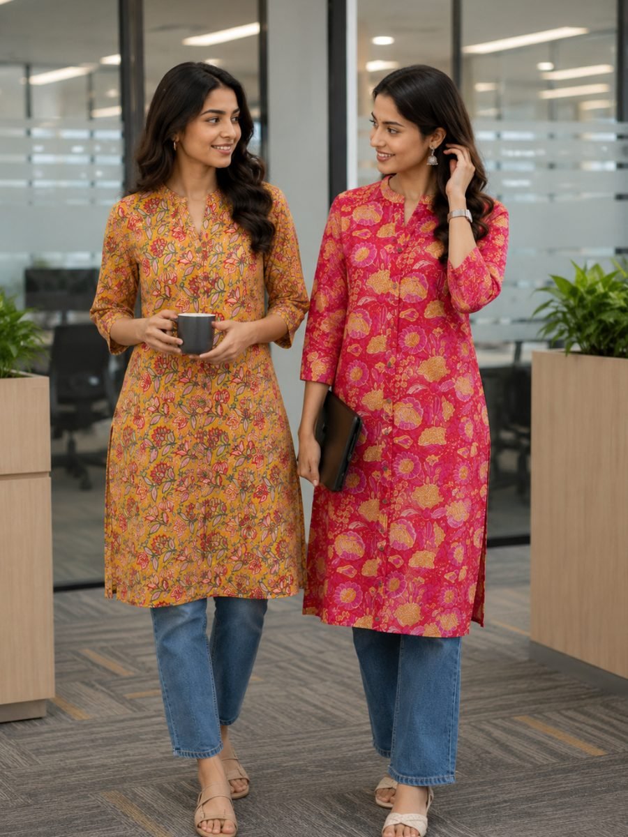 Cotton Long Kurti Set Combo Pack