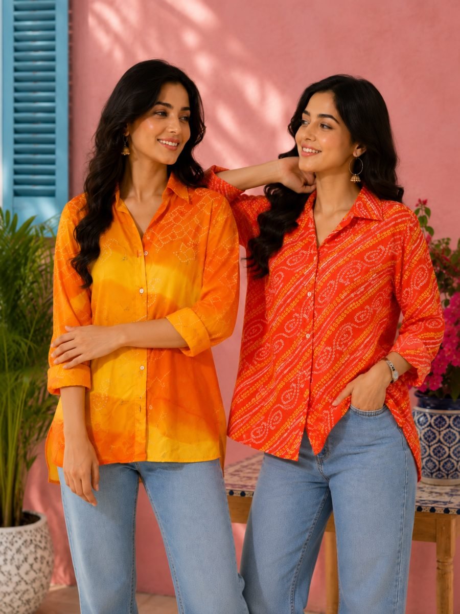 Women's Georgette Shirt Combo Pack of 2